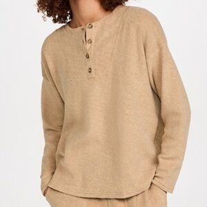 Madewell MWL Cozybrushed Henley Top